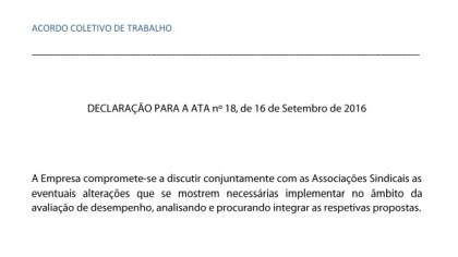 Declaracao para ata n.18 de 16 de Setembro